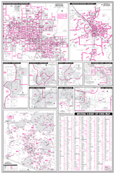 Arizona 5 Digit Zip Code Wall Map